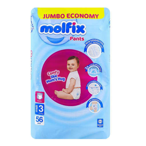 Picture of Molfix Jumbo pants Midi 3 56pcs